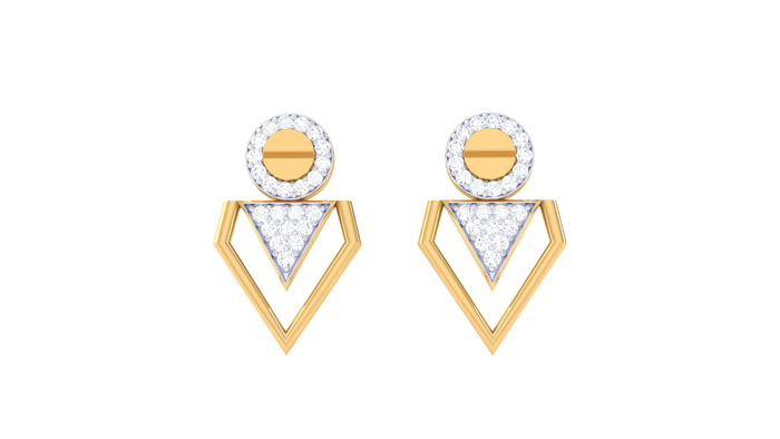 ER90100- Jewelry CAD Design -Earrings, Stud Earrings, Light Weight Collection