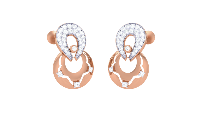 ER90101- Jewelry CAD Design -Earrings, Stud Earrings, Light Weight Collection