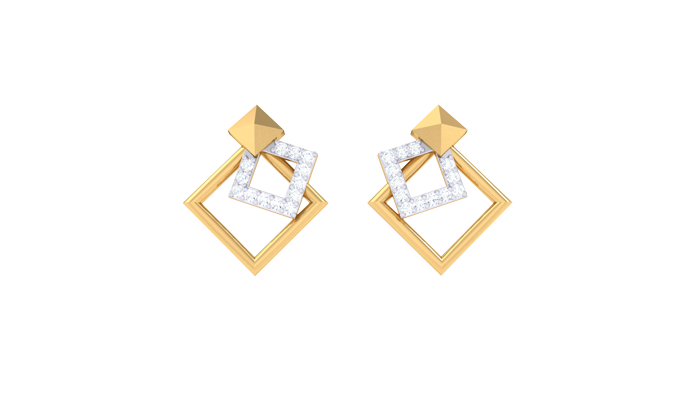 ER90102- Jewelry CAD Design -Earrings, Stud Earrings, Light Weight Collection