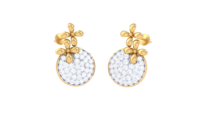 ER90103- Jewelry CAD Design -Earrings, Stud Earrings, Light Weight Collection