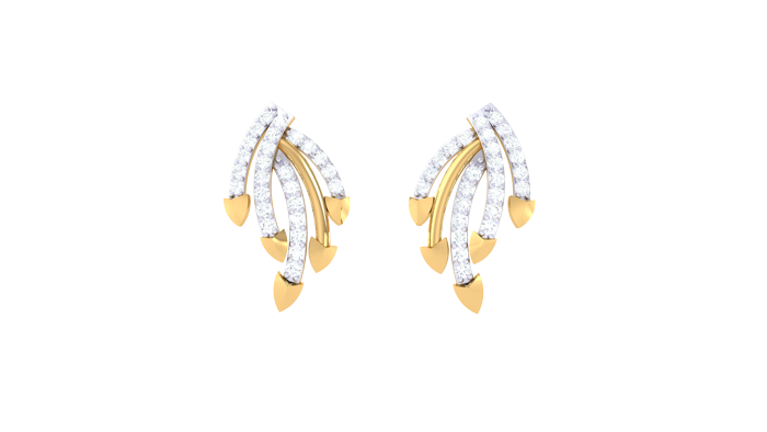 ER90104- Jewelry CAD Design -Earrings, Stud Earrings, Light Weight Collection