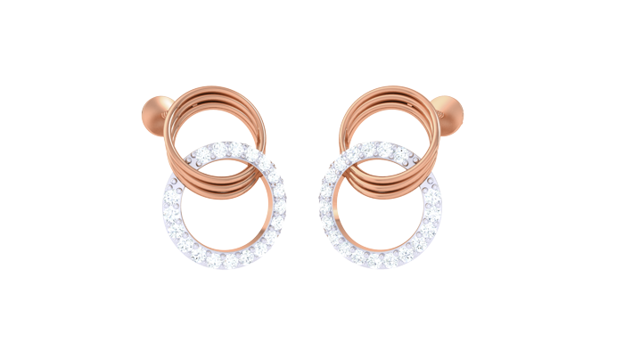 ER90115- Jewelry CAD Design -Earrings, Stud Earrings, Light Weight Collection