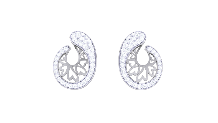 ER90124- Jewelry CAD Design -Earrings, Stud Earrings, Light Weight Collection