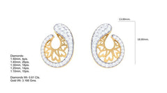 ER90124- Jewelry CAD Design -Earrings, Stud Earrings, Light Weight Collection