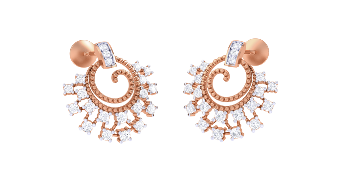ER90132- Jewelry CAD Design -Earrings, Stud Earrings, Light Weight Collection