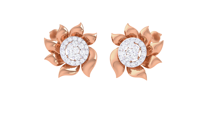 ER90134- Jewelry CAD Design -Earrings, Stud Earrings, Light Weight Collection