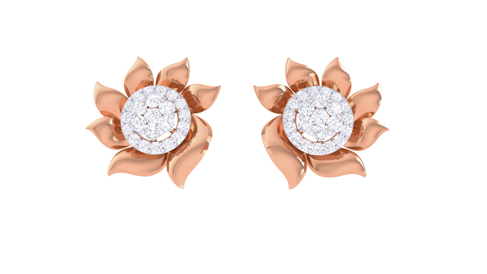 ER90134- Jewelry CAD Design -Earrings, Stud Earrings, Light Weight Collection