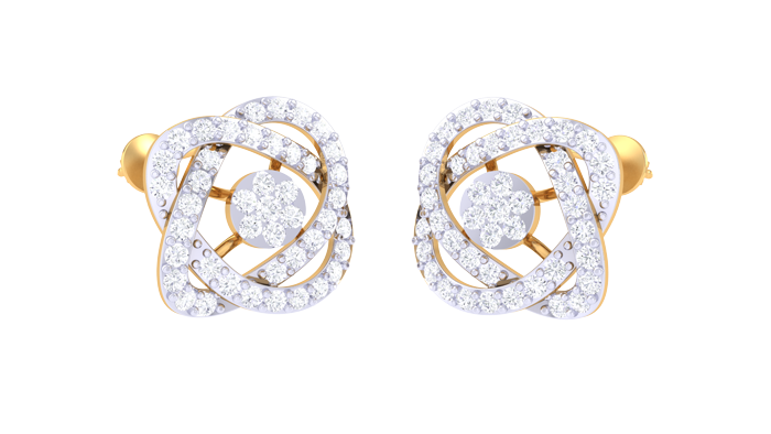 ER90139- Jewelry CAD Design -Earrings, Stud Earrings, Light Weight Collection