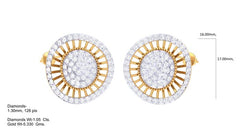 ER90141- Jewelry CAD Design -Earrings, Stud Earrings, Light Weight Collection