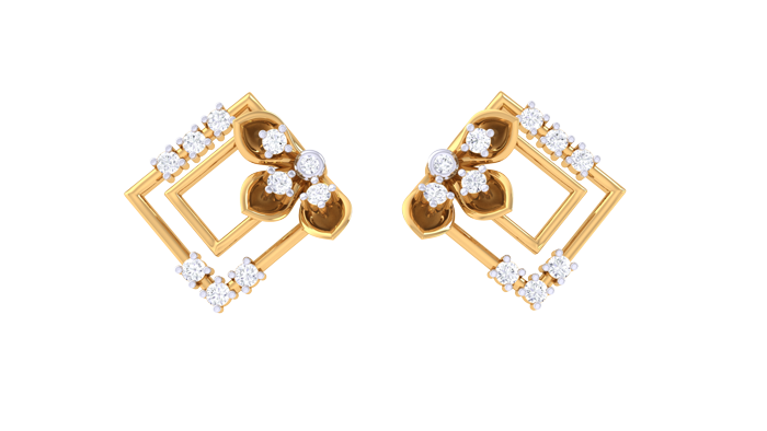 ER90142- Jewelry CAD Design -Earrings, Stud Earrings, Light Weight Collection