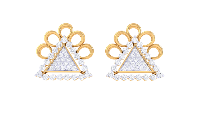 ER90143- Jewelry CAD Design -Earrings, Stud Earrings, Light Weight Collection