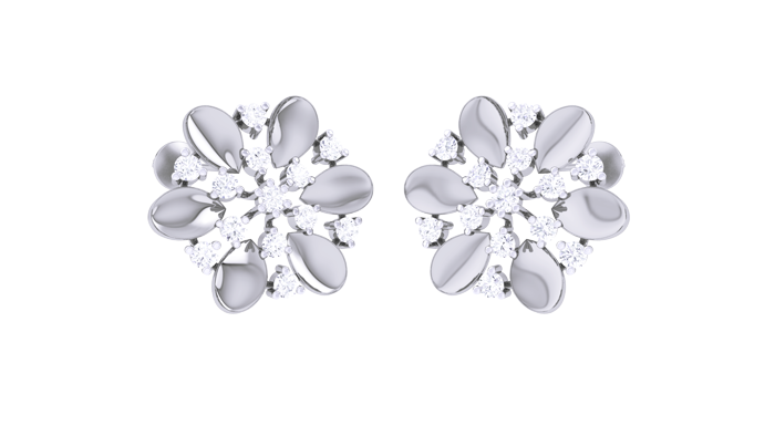ER90144- Jewelry CAD Design -Earrings, Stud Earrings, Light Weight Collection