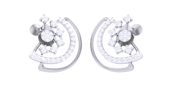 ER90145- Jewelry CAD Design -Earrings, Stud Earrings, Light Weight Collection