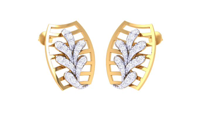 ER90146- Jewelry CAD Design -Earrings, Stud Earrings, Light Weight Collection