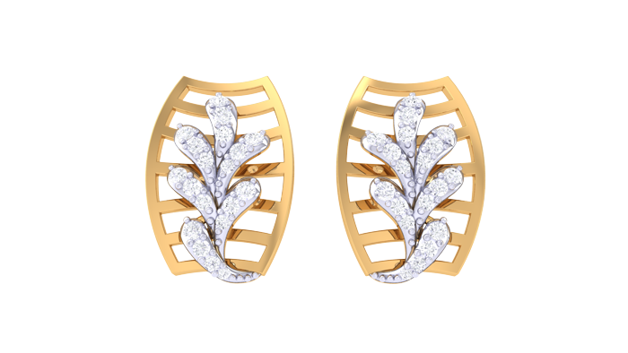 ER90146- Jewelry CAD Design -Earrings, Stud Earrings, Light Weight Collection