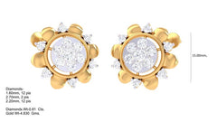 ER90147- Jewelry CAD Design -Earrings, Stud Earrings, Light Weight Collection