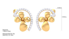 ER90149- Jewelry CAD Design -Earrings, Stud Earrings, Light Weight Collection