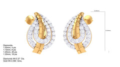 ER90192- Jewelry CAD Design -Earrings, Stud Earrings, Light Weight Collection