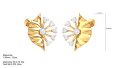 ER90196- Jewelry CAD Design -Earrings, Stud Earrings, Light Weight Collection