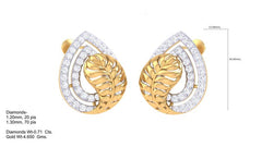 ER90197- Jewelry CAD Design -Earrings, Stud Earrings, Light Weight Collection