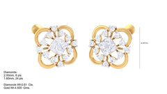 ER90199- Jewelry CAD Design -Earrings, Stud Earrings, Light Weight Collection