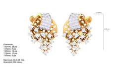 ER90201- Jewelry CAD Design -Earrings, Stud Earrings, Light Weight Collection