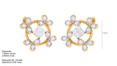 ER90202- Jewelry CAD Design -Earrings, Stud Earrings, Light Weight Collection