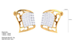 ER90203- Jewelry CAD Design -Earrings, Stud Earrings, Light Weight Collection