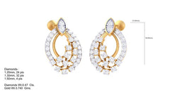 ER90205- Jewelry CAD Design -Earrings, Stud Earrings, Light Weight Collection