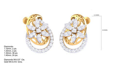 ER90207- Jewelry CAD Design -Earrings, Stud Earrings, Light Weight Collection