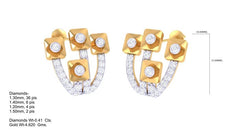 ER90211- Jewelry CAD Design -Earrings, Stud Earrings, Light Weight Collection