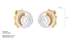 ER90213- Jewelry CAD Design -Earrings, Stud Earrings, Light Weight Collection