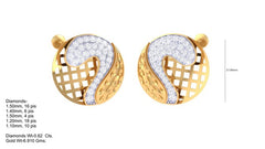 ER90215- Jewelry CAD Design -Earrings, Stud Earrings, Light Weight Collection