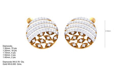 ER90217- Jewelry CAD Design -Earrings, Stud Earrings, Light Weight Collection