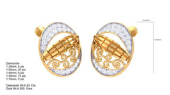 ER90220- Jewelry CAD Design -Earrings, Stud Earrings, Light Weight Collection