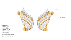 ER90225- Jewelry CAD Design -Earrings, Stud Earrings, Light Weight Collection