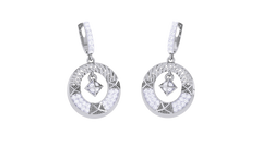 ER90233- Jewelry CAD Design -Earrings, Stud Earrings, Light Weight Collection