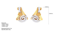 ER90236- Jewelry CAD Design -Earrings, Stud Earrings, Light Weight Collection