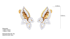 ER90242- Jewelry CAD Design -Earrings, Stud Earrings, Light Weight Collection