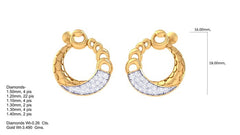 ER90245- Jewelry CAD Design -Earrings, Stud Earrings, Light Weight Collection