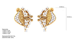 ER90246- Jewelry CAD Design -Earrings, Stud Earrings, Light Weight Collection