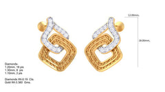 ER90249- Jewelry CAD Design -Earrings, Stud Earrings, Light Weight Collection