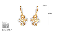 ER90254- Jewelry CAD Design -Earrings, Stud Earrings, Light Weight Collection