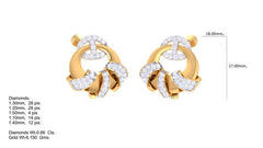 ER90255- Jewelry CAD Design -Earrings, Stud Earrings, Light Weight Collection