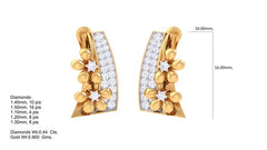 ER90276- Jewelry CAD Design -Earrings, Stud Earrings, Light Weight Collection