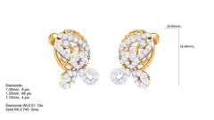 ER90280- Jewelry CAD Design -Earrings, Stud Earrings, Light Weight Collection