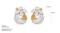 ER90281- Jewelry CAD Design -Earrings, Stud Earrings, Light Weight Collection