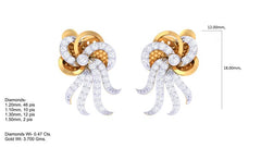 ER90283- Jewelry CAD Design -Earrings, Stud Earrings, Light Weight Collection