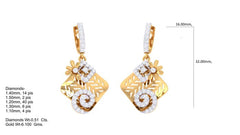 ER90286- Jewelry CAD Design -Earrings, Stud Earrings, Light Weight Collection