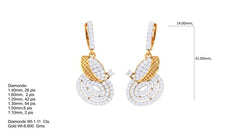 ER90289- Jewelry CAD Design -Earrings, Stud Earrings, Light Weight Collection